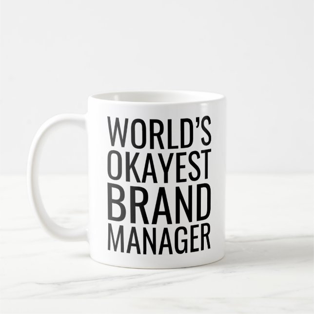 Weltweit der beste Markenmanager Kaffeetasse (Links)