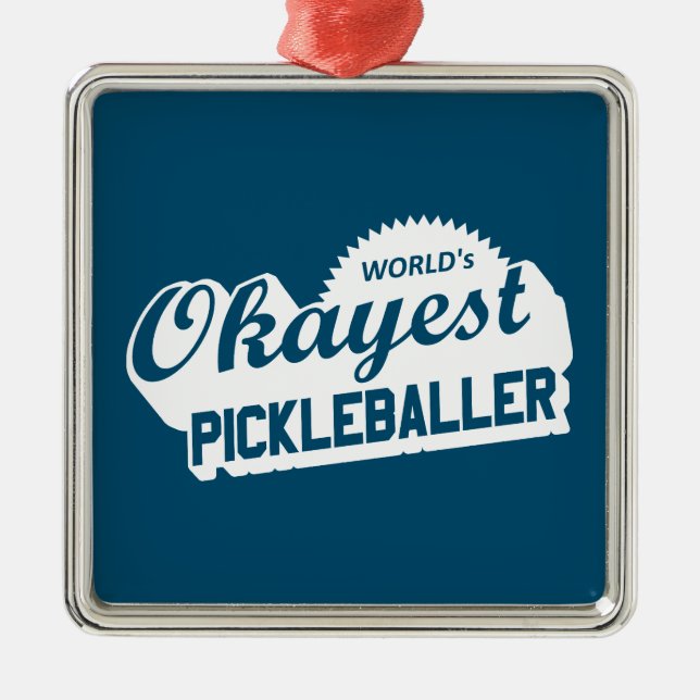 Weltweit der beste Pickleballer Ornament Aus Metall (Vorne)