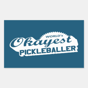 Weltweit der beste Pickleballer Rechteckiger Aufkleber