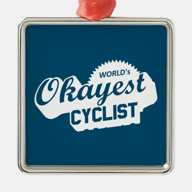 Weltweit der beste Radfahrer Ornament Aus Metall (Vorne)
