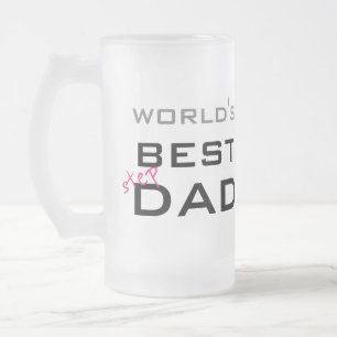 Weltweit der beste Stepdad-Vater-Tag Mattglas Bierglas