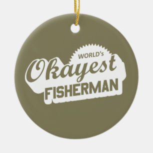 Weltweit der gute Fischer Keramik Ornament