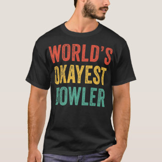 Weltweit der richtige Bowler Funny Bowling Lover V T-Shirt