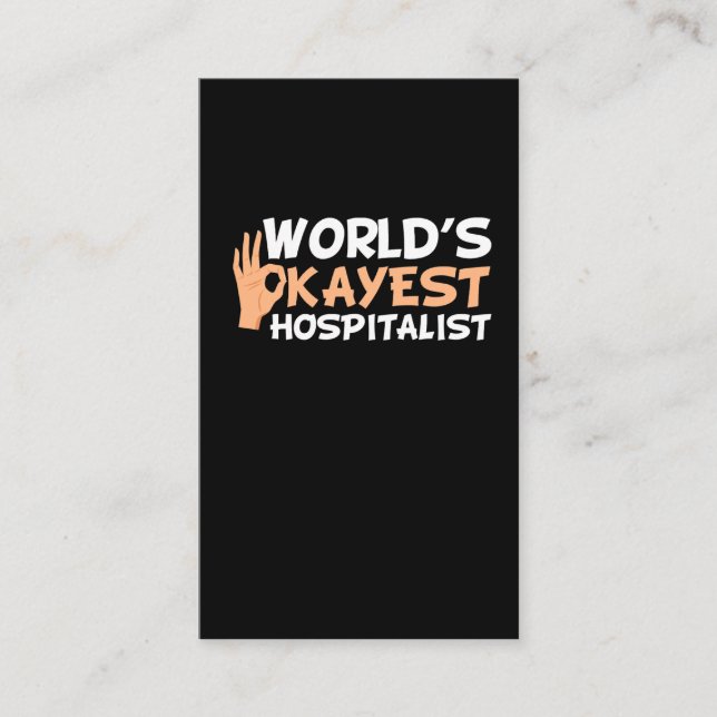 Weltweit der Supersportler - Funny Hospital-Beruf Visitenkarte (Vorderseite)