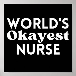 Weltweit die beste Krankenschwester Poster