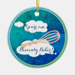 Weltweit größte himmlische Bäckereiweihnachtsziern Keramikornament