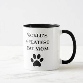 Weltweit größter Katzentext-Mama Personalisiert Tasse