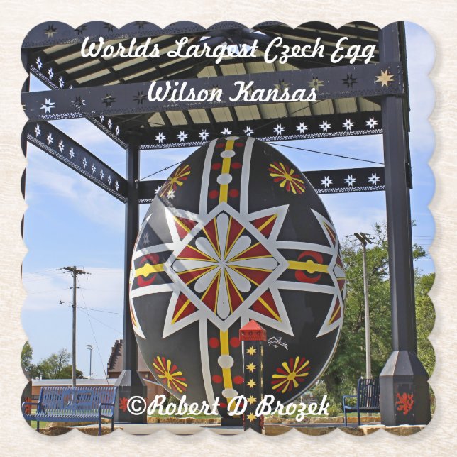 Weltweit größtes tschechisches Ei Untersetzer (Vorderseite)