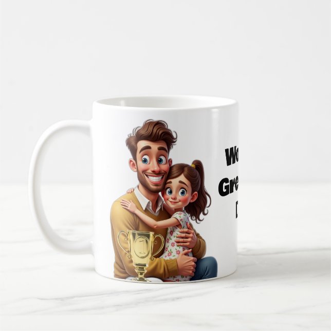 WELTWEIT GRÖSSTES VATER Geschenk für ihn Vater Gro Kaffeetasse (Links)