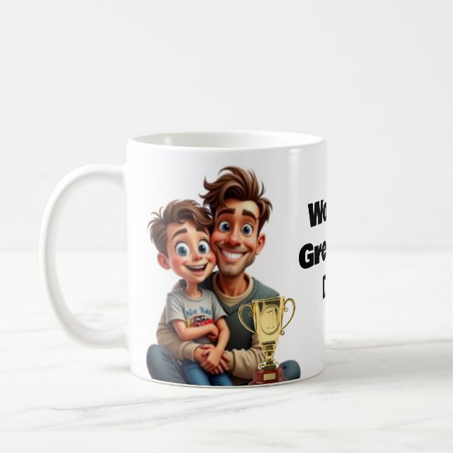WELTWEIT GRÖSSTES VATER Geschenk für ihn Vater Gro Kaffeetasse (Links)