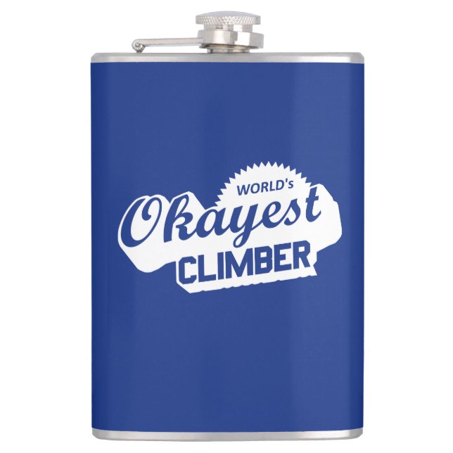 Weltweit ist der beste Kletterer Flachmann (Vorderseite)