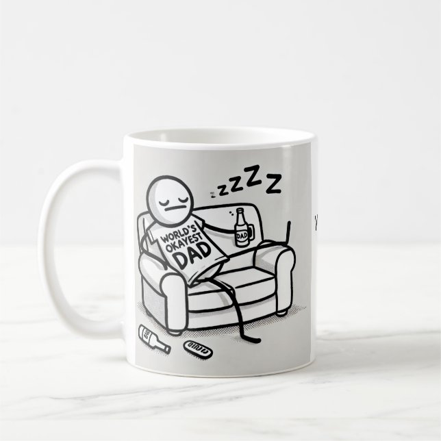 Weltweit ist der beste Vater! Mug Kaffeetasse (Links)