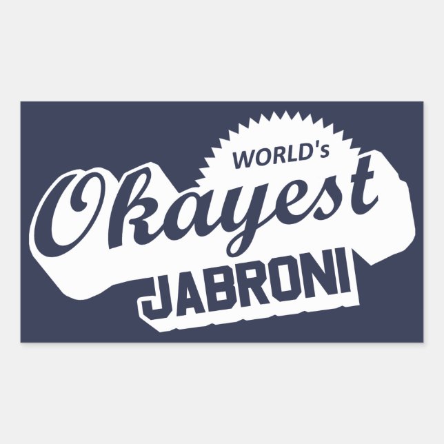 Weltweit ist die richtige Jabroni Rechteckiger Aufkleber (Vorderseite)
