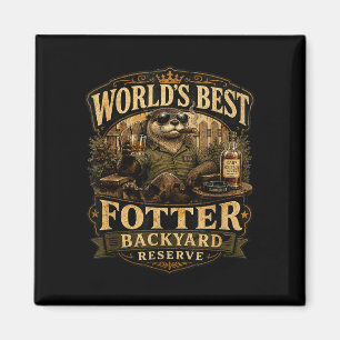 Weltweit lustiger Otter Hinterhof-Vater-Pun Magnet