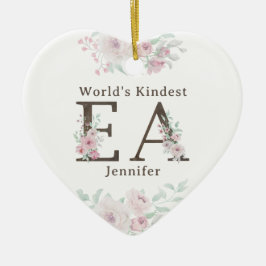 Weltweit nettster EA-Blumen-Weihnachten Keramik Ornament