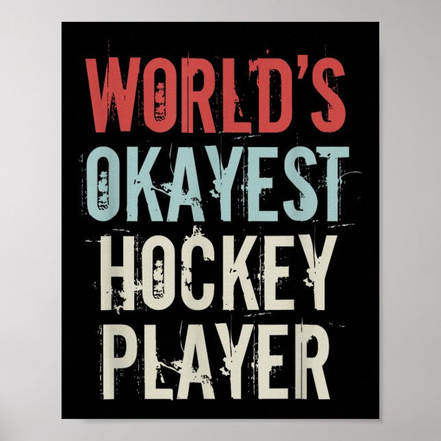 Weltweit Okayester Hockeyspieler Olympischer Eisho Poster (Vorne)