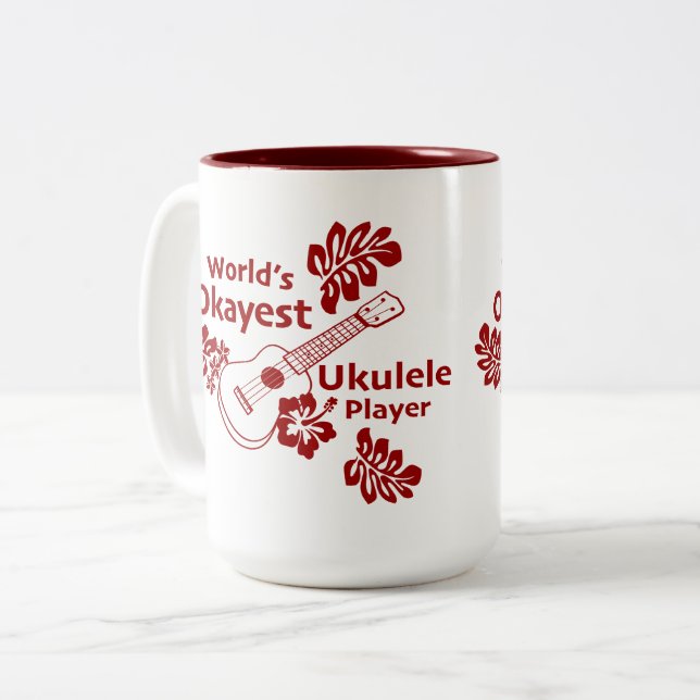 Weltweit Okayester - Rust Zweifarbige Tasse (Vorderseite Links)