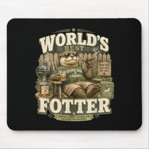 Weltweit otter otter Papa Legende Humor Wortspiel Mousepad