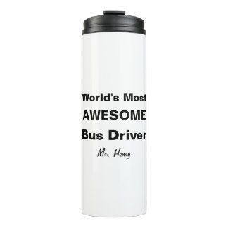 Weltweit Phantastischer Busfahrer Personalisiert Thermosbecher