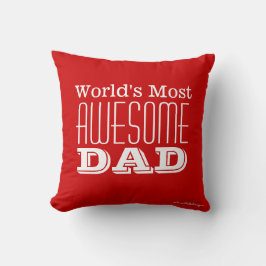 Weltweit PHANTASTISCHSTE VATER-Text-Design Kissen