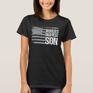 Weltweit S.U. Son Best Son jemals American Flag T-Shirt