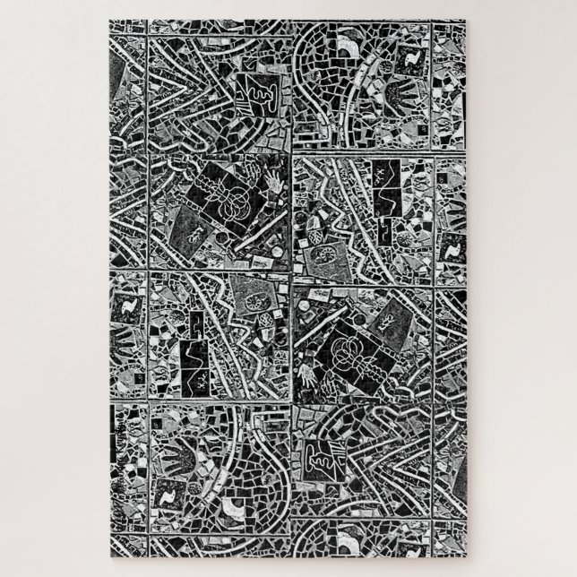 WELTWEIT SCHWIERIGSTE MODERNE KUNST PUZZLE B & W (Vertikal)