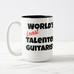 Weltweit untalentiertester Gitarrist Zweifarbige Tasse