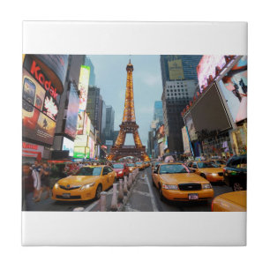 Weltweit vermischt - New York City & Paris Fliese