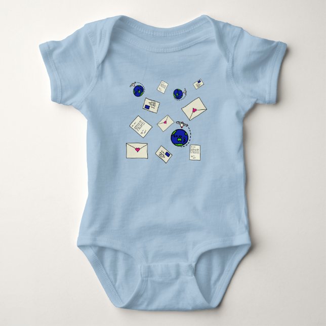Weltweit verschicken baby strampler (Vorderseite)