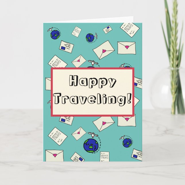 Weltweit verschicken karte (Vorderseite)