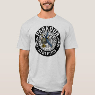Weltweite Farbe Parkour Leichtathletik T-Shirt