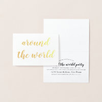 Weltweite Goldfolie