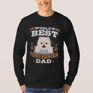 Weltweiter Bester Spitz Vater Dog Besitzer T-Shirt