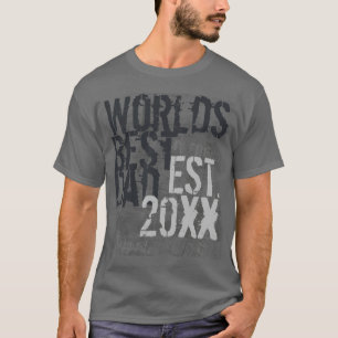 Weltweiter Bester Vater-Grunge Graffitti-Text T-Shirt