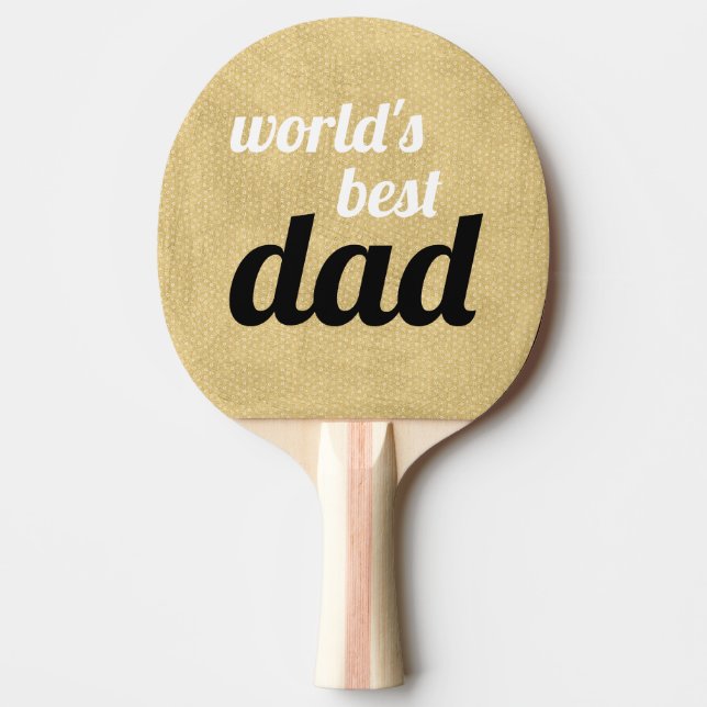 Weltweiter bester Vater Personalisiertes Drehbuch Tischtennis Schläger (Vorderseite)