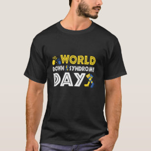 Weltweiter Down-Syndrom Männer Frauen Socken T-Shirt