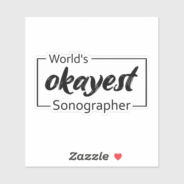 Weltweiter "Okay-Sonographer" Aufkleber (Blatt)