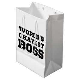 Weltweiter Superboss Mittlere Geschenktüte