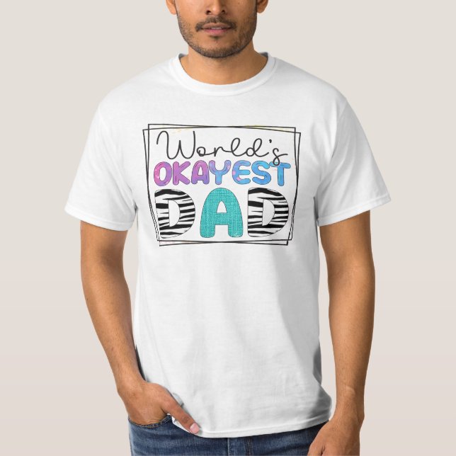 Weltweiter T - Shirt für den besten Vater (Vorderseite)