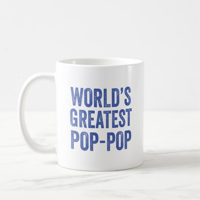 Weltweiter Tag der besten Pop-Pop-Väter Kaffeetasse (Links)