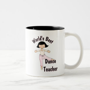 Weltweiter Tanzlehrer Zweifarbige Tasse