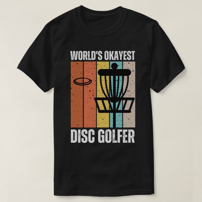 Weltweiter Token Golfer Disk Golf Player 2 T-Shirt (Design vorne)