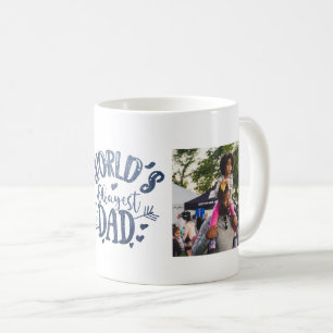 Weltweiter Vater in Blue Denim 2 Foto Kaffeetasse