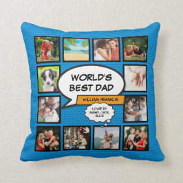 Weltweiter Vater Papa Vater Cooles Vergnügen Foto Kissen