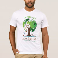 Weltweites veganes backen Verkaufs-Shirt durch