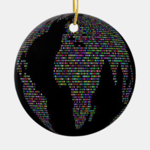 Weltweltweltweltkarte Keramik Ornament