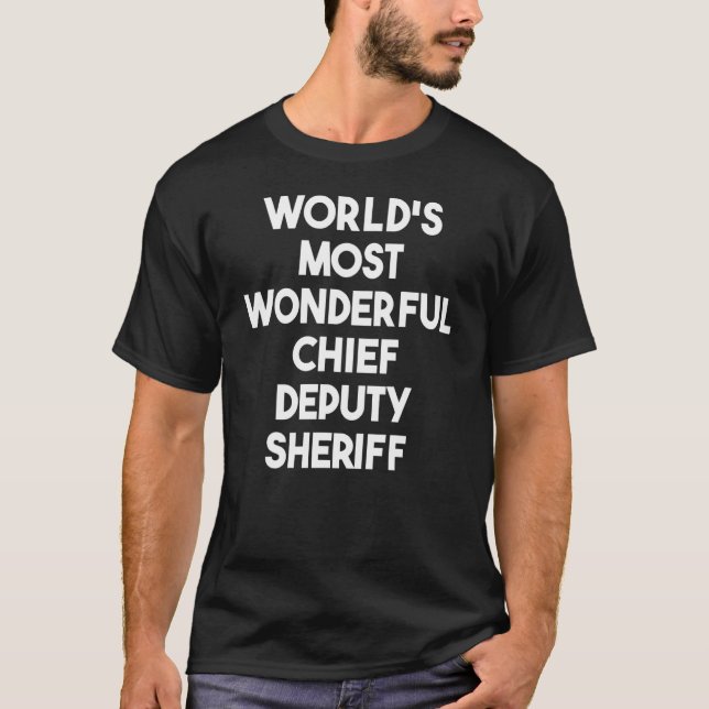 Weltwunderbarster Chefvertreter Sheriffs T-Shirt (Vorderseite)