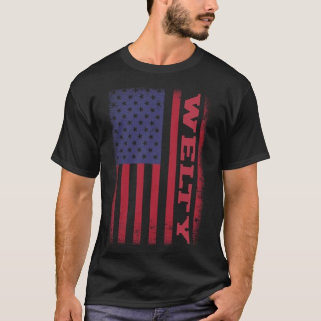 WELTY American Flag T-Shirt (Vorderseite)