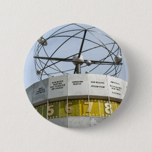 Weltzeituhr in Berlin Button