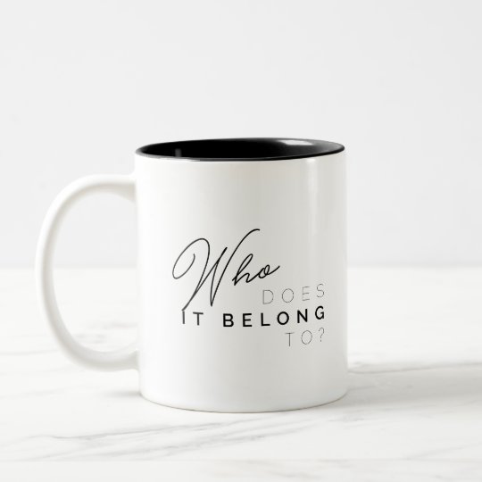 Wem gehört es? Tasse 2